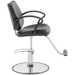 Kampaamotuoli PHYSA GRAYS BLACK, korkeussäädettävä 53-64 cm, musta