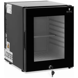 Royal Catering Minibaari 25 l lasiovi musta