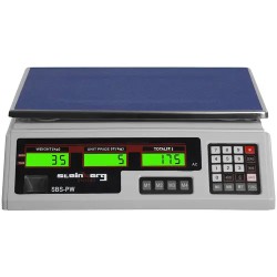 Kontrollivaaka SBS-PW-352B, 35 kg / 2 g, 33 x 24 cm, 6 LCD-näyttöä 4,3 kg