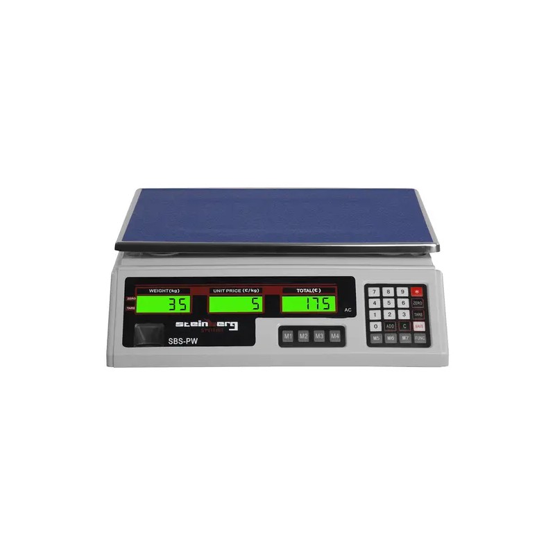 Kontrollivaaka SBS-PW-352B, 35 kg / 2 g, 33 x 24 cm, 6 LCD-näyttöä 4,3 kg