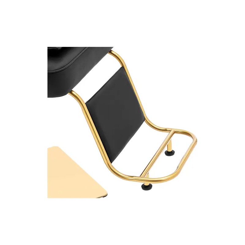 Kampaajatuoli Ossett Black & Gold, korkeus 47–63 cm, kantavuus 200 kg, musta/kulta