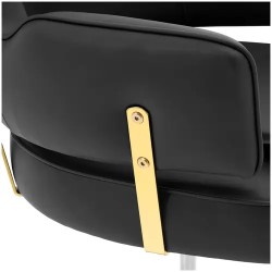 Kampaajatuoli Ossett Black & Gold, korkeus 47–63 cm, kantavuus 200 kg, musta/kulta
