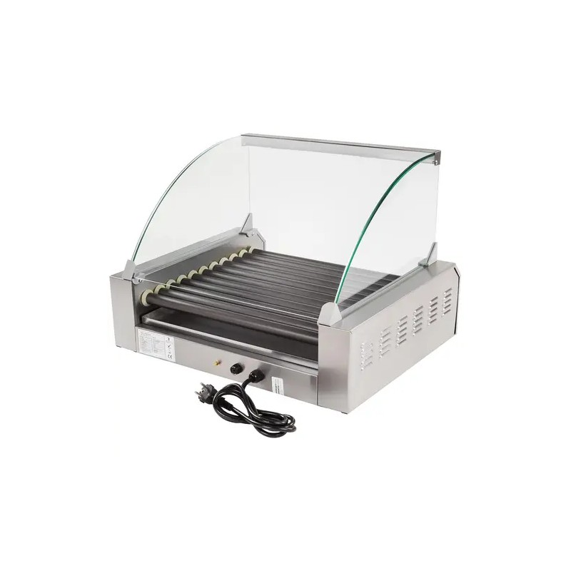 Royal Catering RCHG-11T Hot Dog -grilli, 11 Teflon-rullaa, 2200 W 16,40 kg