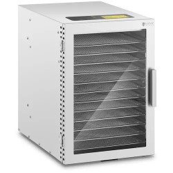 Royal Catering ruoankuivuri 800 W 12 tasoa ruostumaton teräs