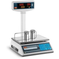 Hintausvaaka TEL006B1D V2 B1 3 kg 1 g 6 kg 2 g 23 x 30 cm LED näytöllä