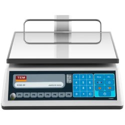 Hintausvaaka TEL006B1D-V2-B1 3 kg/1 g - 6 kg/2 g 23 x 30 cm LED-näytöllä