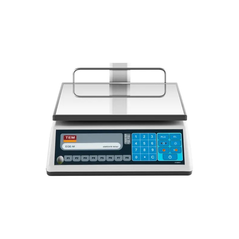 Hintausvaaka TEL006B1D-V2-B1 3 kg/1 g - 6 kg/2 g 23 x 30 cm LED-näytöllä