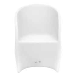 Royal Catering LED-nojatuoli 80 x 60 cm RGBW akkukäyttöinen mattavalkoinen