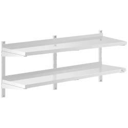 Royal Catering RCWR 1400 4 seinähylly ruostumaton teräs 140 x 40 cm 2 kpl