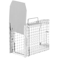 Elävän pyydystävä loukkusetti 3 kpl, 50 x 20 x 27 cm, sinkitty teräs