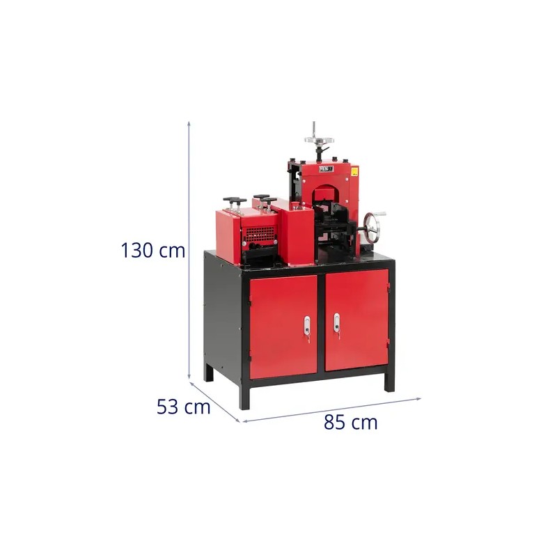 Sähköinen kaapelinkuorimakone 3000 W 400 V 7 syöttöaukkoa max 120 mm