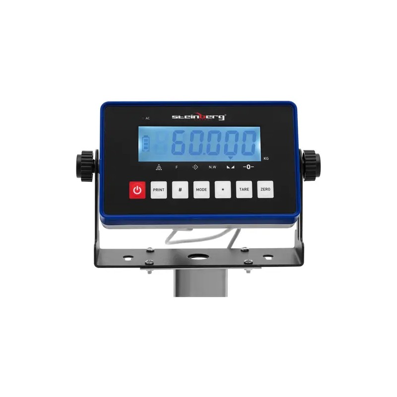 Kontrollivaaka 60 kg / 7 g - 29 x 34 cm - LCD-näyttö