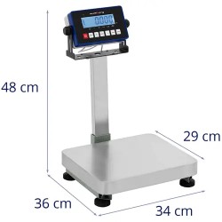 Kontrollivaaka 60 kg / 7 g - 29 x 34 cm - LCD-näyttö