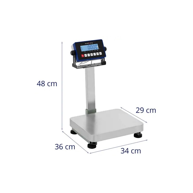 Kontrollivaaka 60 kg / 7 g - 29 x 34 cm - LCD-näyttö