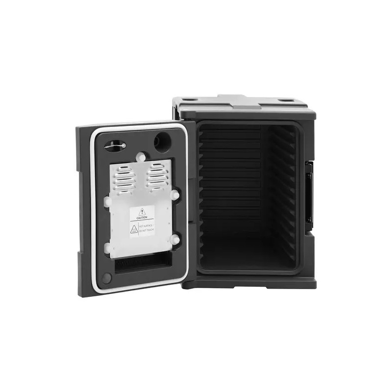 Royal Catering lämmitettävä Thermobox 90 l GN 1/1 -etulataus lämpömittarilla