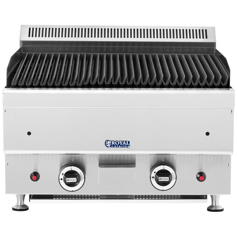 Royal Catering Lavakivigrilli maakaasu 50 x 47 cm 2 x 7200 W