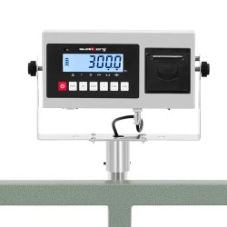 Alustavaaka 300 kg / 0,02 kg 100 x 100 cm LCD-näytöllä ja etikettitulostimella