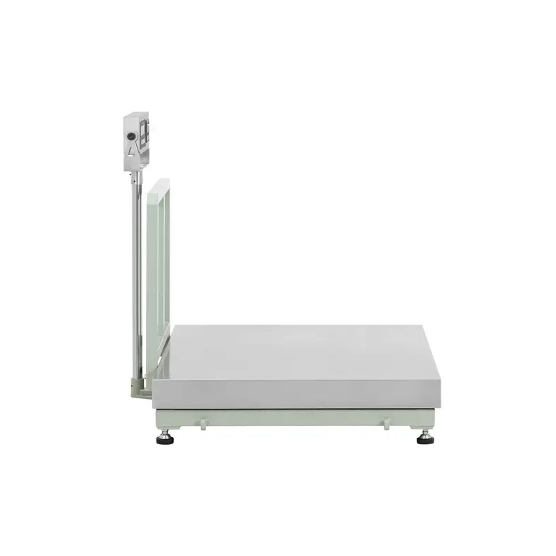 Alustavaaka 300 kg / 0,02 kg 100 x 100 cm LCD-näytöllä ja etikettitulostimella
