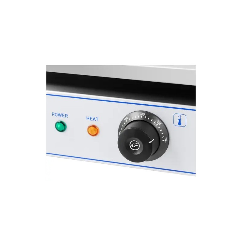 Royal Catering sähkögrilli 550 x 350 mm, 3000 W, sileä teräspinta