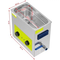 Ulträänipuhdistin PROCLEAN 6.5MS 6,5 l 40 kHz 180 W