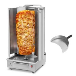 Kaasulämmitteinen döner grilli 5 poltintta 20 kW 80 kg kapasiteetti