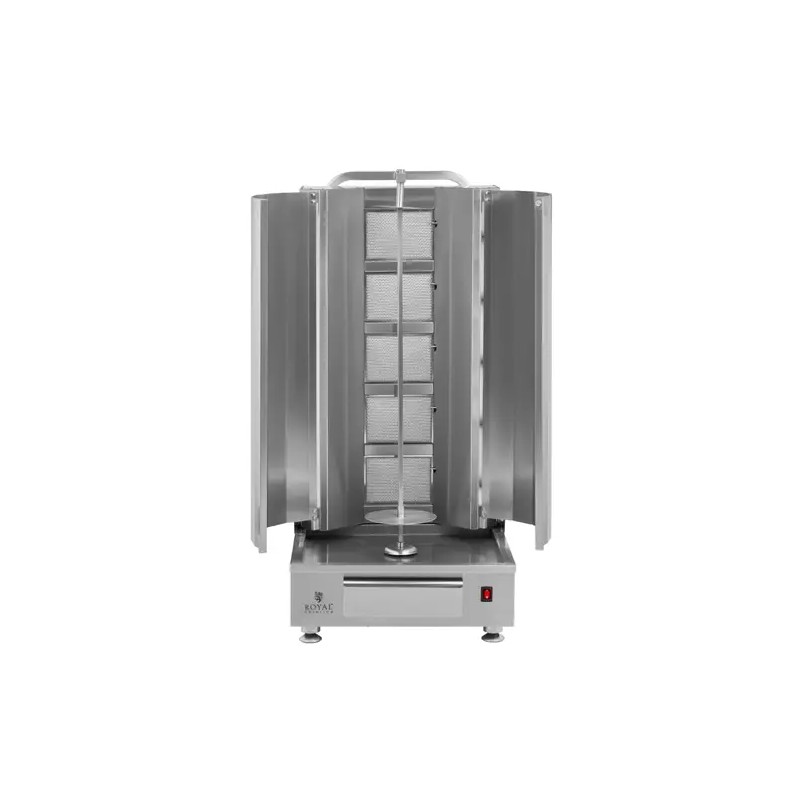Kaasulämmitteinen döner-grilli 5 poltintta 20 kW 80 kg kapasiteetti