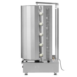 Kaasulämmitteinen döner-grilli 5 poltintta 20 kW 80 kg kapasiteetti