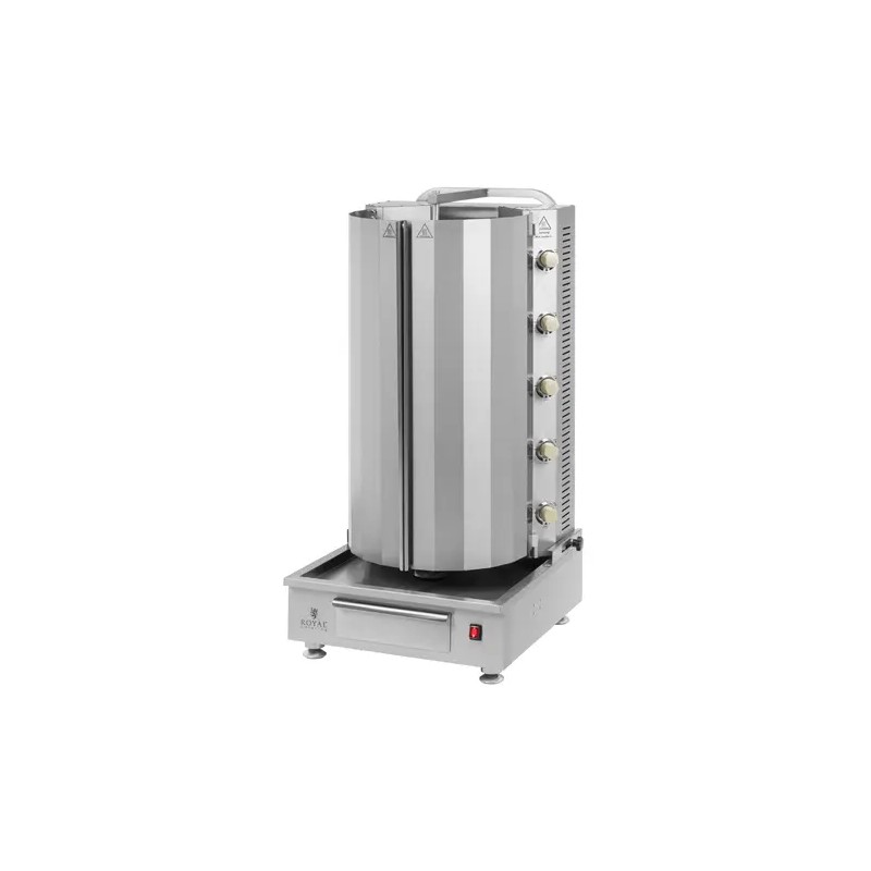 Kaasulämmitteinen döner-grilli 5 poltintta 20 kW 80 kg kapasiteetti