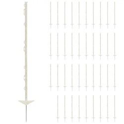 Aidatolpat 103 cm valkoinen 40 kpl