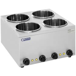 Royal Catering RCBM-4/4R keittostation 4 astiaa 11 l 600 W