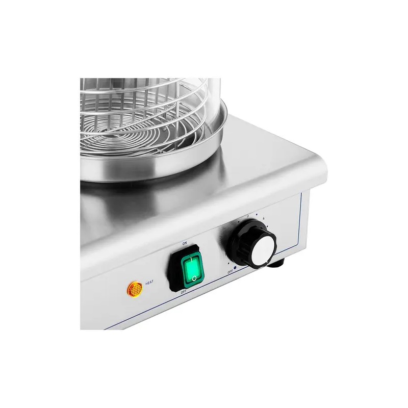 Royal Catering Hot Dog -kone 550 W, 4 lämmityspuikkoa ja 0,7 l nakkiastia