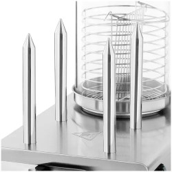 Royal Catering Hot Dog -kone 550 W, 4 lämmityspuikkoa ja 0,7 l nakkiastia