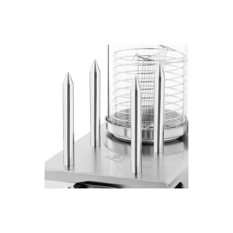 Royal Catering Hot Dog -kone 550 W, 4 lämmityspuikkoa ja 0,7 l nakkiastia