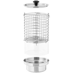 Royal Catering Hot Dog -kone 550 W, 4 lämmityspuikkoa ja 0,7 l nakkiastia