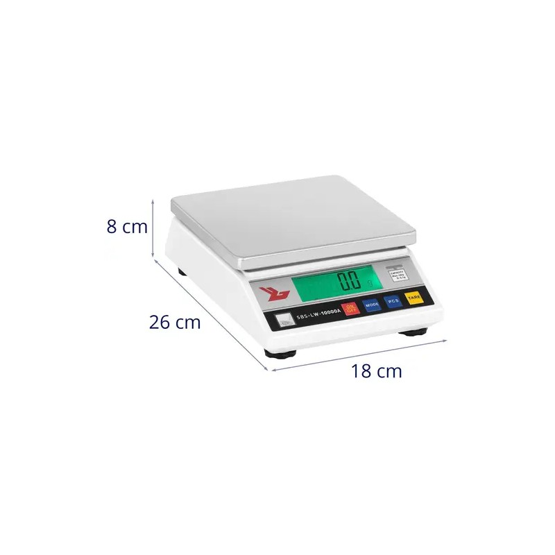SBS-LW-10000 A tarkkuusvaaka 10 kg / 0,1 g