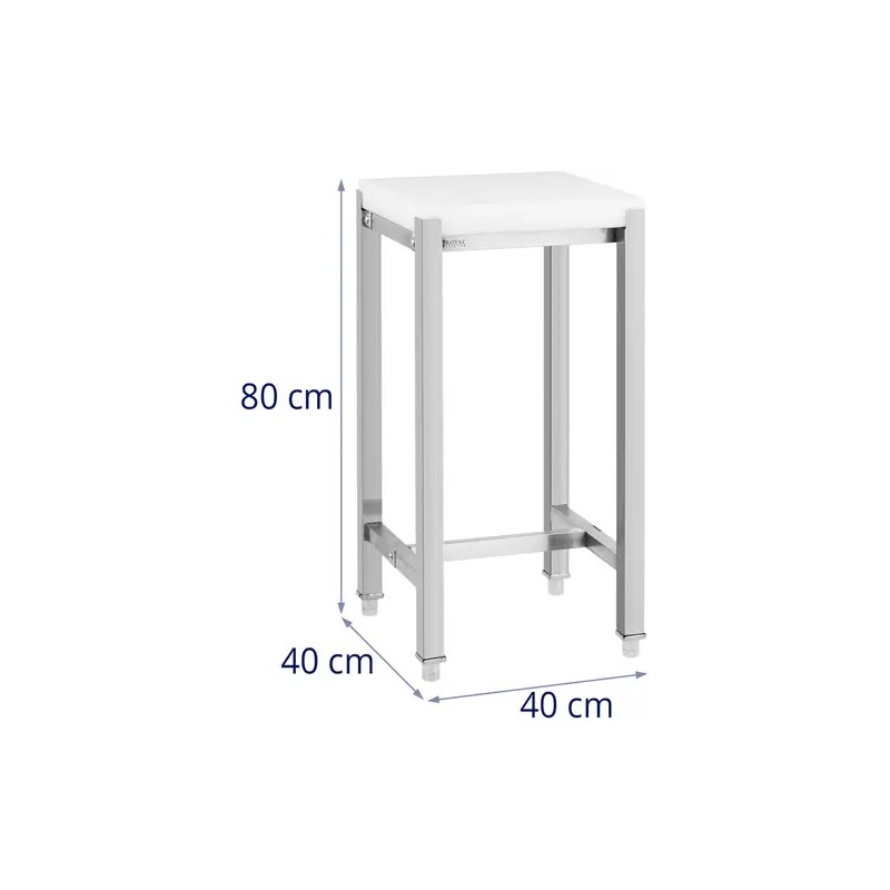 Royal Catering teurastajablokki 40 x 40 cm, työskentelykorkeus 80 cm 12.74 kg