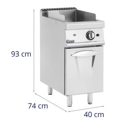 Kaasugrilli alakaapilla 6 kW 50-300 °C LPG/maakaasu