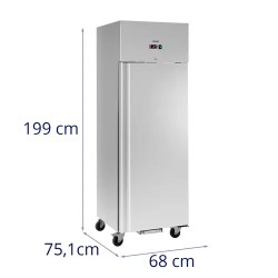 Royal Catering Gastro-kylmäkaappi 454 l ruostumaton teräs lukittava
