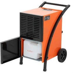 Rakennuskuivain 60 l/24 h, 80 m², 750 m³/h, pyörillä ja kahvalla