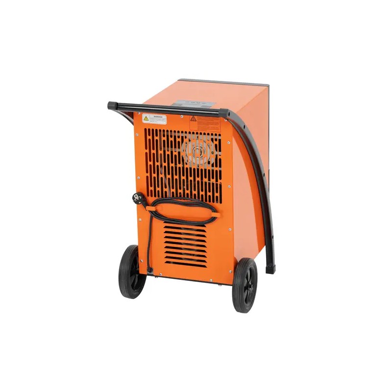Rakennuskuivain 60 l/24 h, 80 m², 750 m³/h, pyörillä ja kahvalla