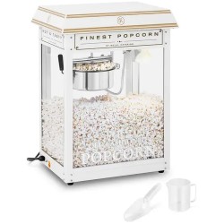Popcorn kone 1500 W 5 kg h valko kultainen