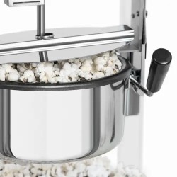 Popcorn-kone 1500 W 5 kg/h valko-kultainen