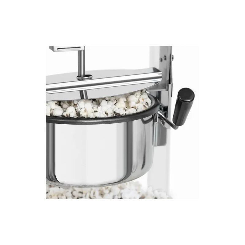 Popcorn-kone 1500 W 5 kg/h valko-kultainen