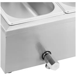 Royal Catering Bain Marie -ruoanlämmitin 6 GN 1/3 -astialla 21 l