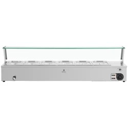 Royal Catering Bain Marie -ruoanlämmitin 6 GN 1/3 -astialla 21 l