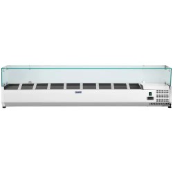 Royal Catering RCKV-180/33-9 kylmävitriini 180 x 33 cm lasikannella
