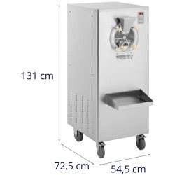 Royal Catering jäätelökone 1500 W 25 l/h ruostumaton teräs