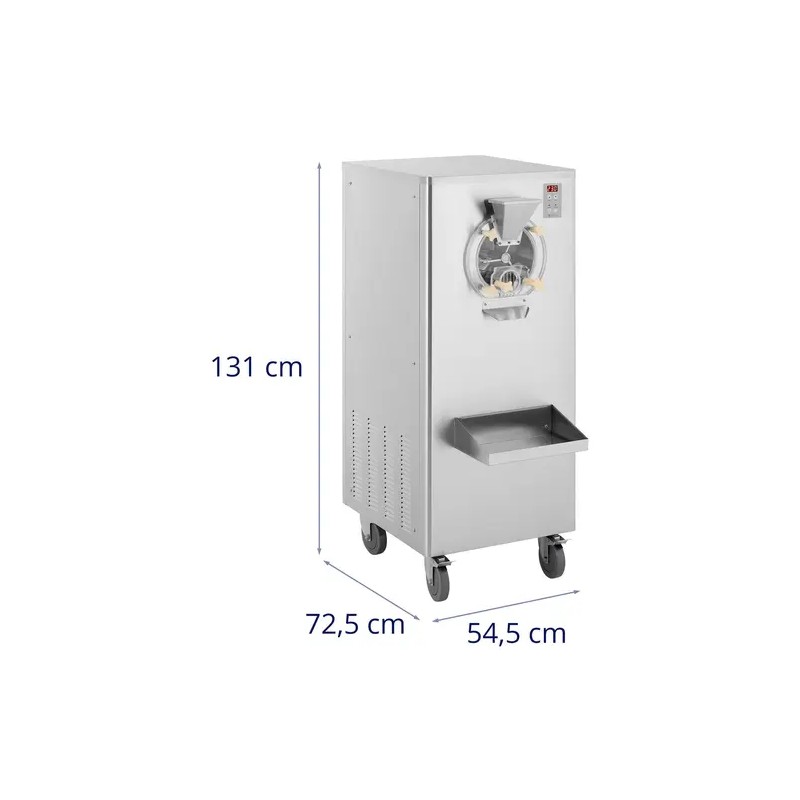 Royal Catering jäätelökone 1500 W 25 l/h ruostumaton teräs
