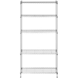 Metallihylly 35 x 90 x 180 cm, harmaa, 150 kg kantavuus, RCMR-1800P19C