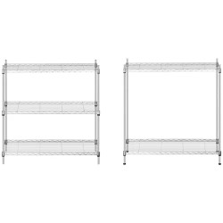 Metallihylly 35 x 90 x 180 cm, harmaa, 150 kg kantavuus, RCMR-1800P19C